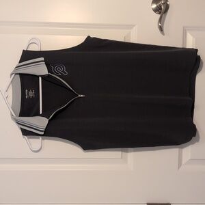 Peloton collared sleeveless blouse Women's activewear size Large